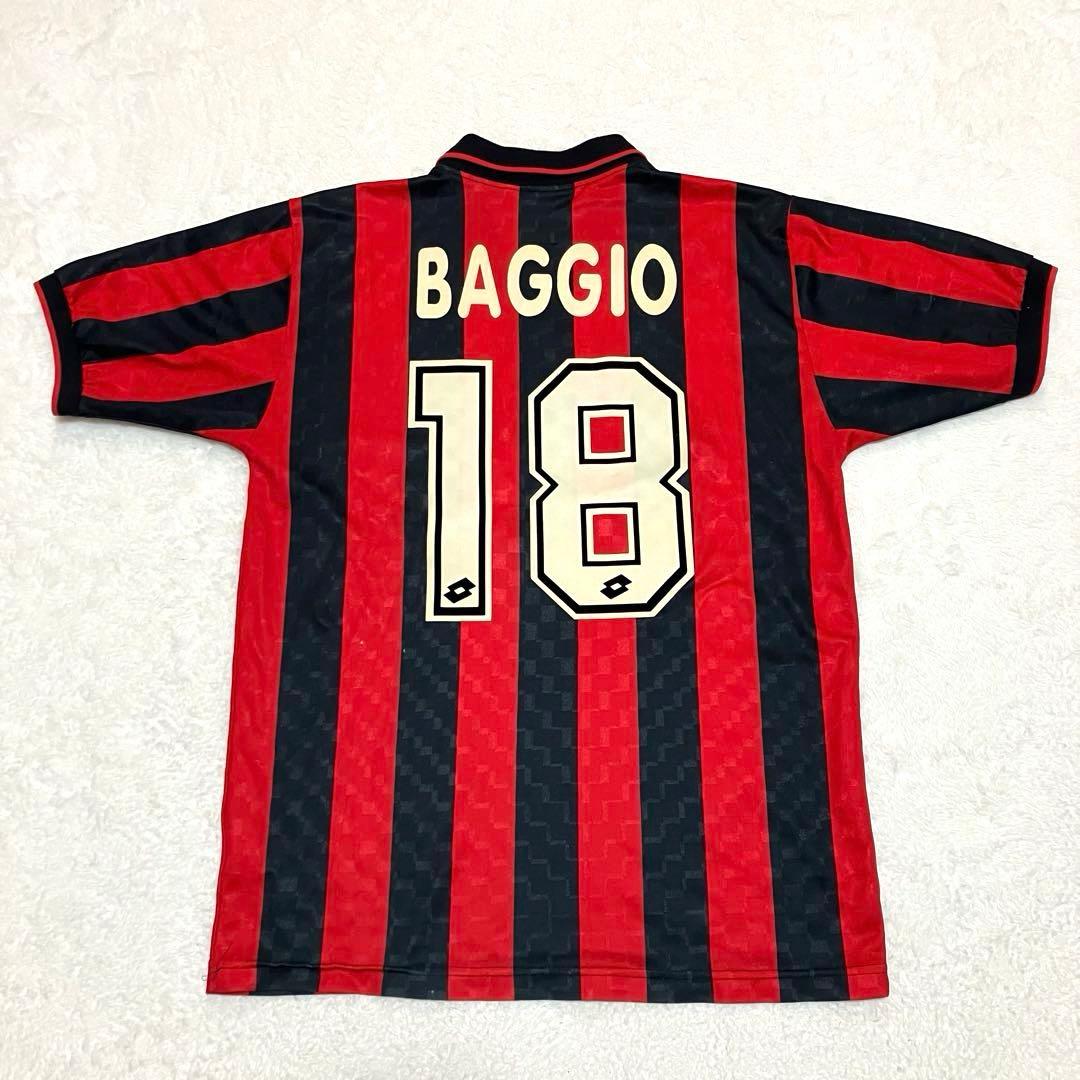 超希少！ロットLotto ACミランユニフォーム No.18 ロベルトバッジオ