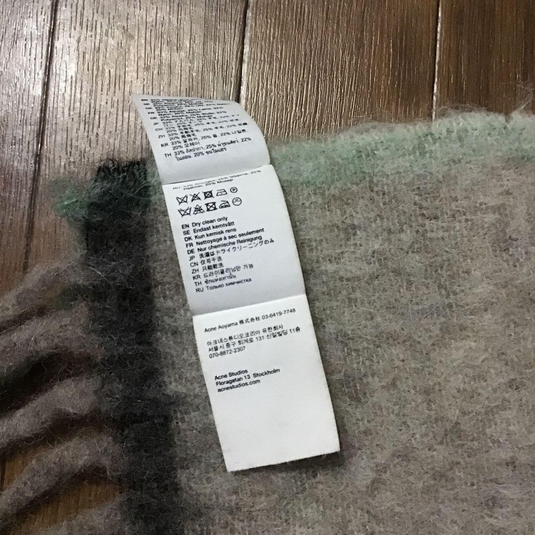 acne studios アグネストゥディオス　マフラー　グレー　国内正規品