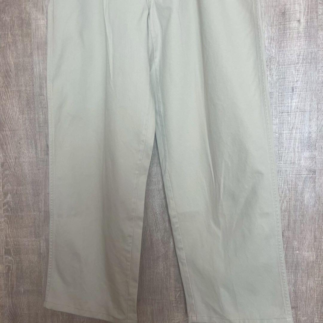 90s ラルフローレン ポロチノ USA製 ベージュ ツータック 36/34