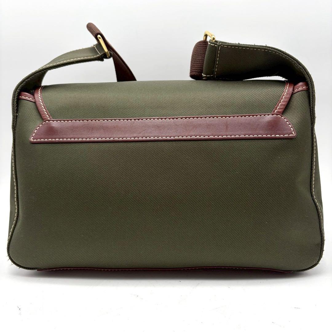 極美品 ハンティングワールド サファリトゥデイ ショルダーバッグ グリーン
