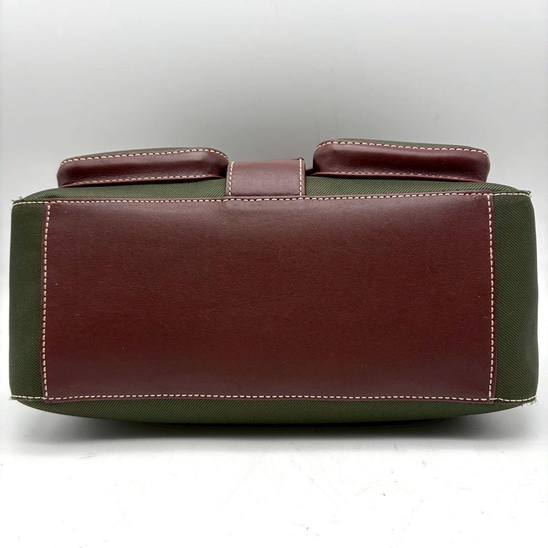 極美品 ハンティングワールド サファリトゥデイ ショルダーバッグ グリーン