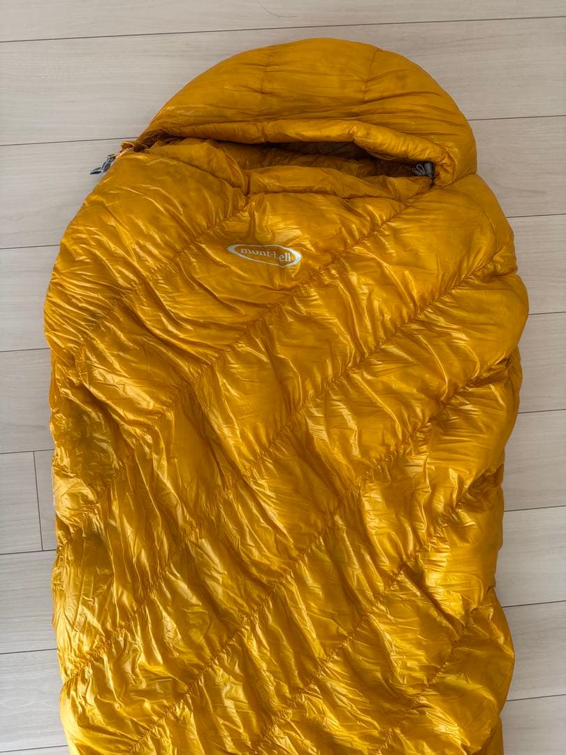 モンベル寝袋 ダウンハガー800＃2ロング サンフラワーR/ZIP