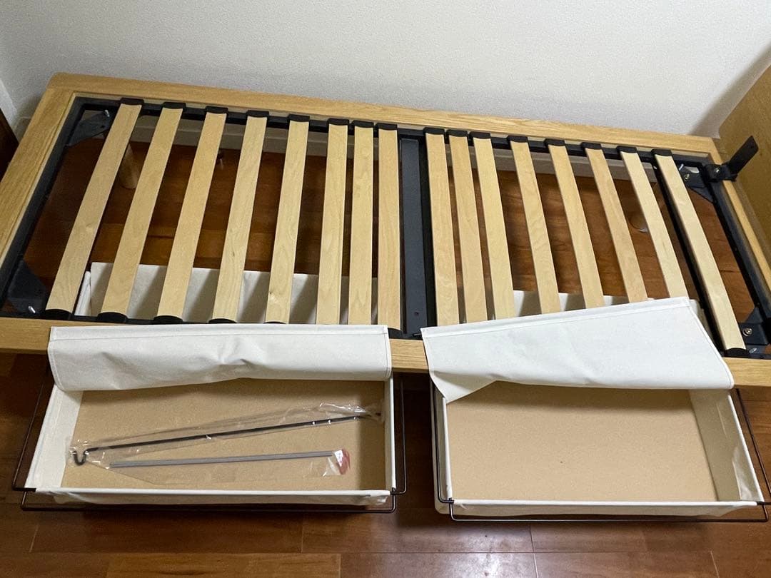 無印良品　ベッドフレーム　スモールサイズ （セミシングル）ヘッドボード付き