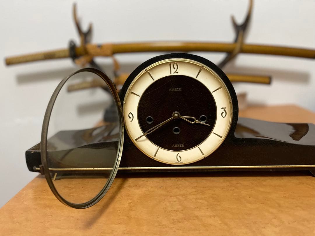 日の出型 アンティーク置時計 A.Frick Nachf / ドイツ製