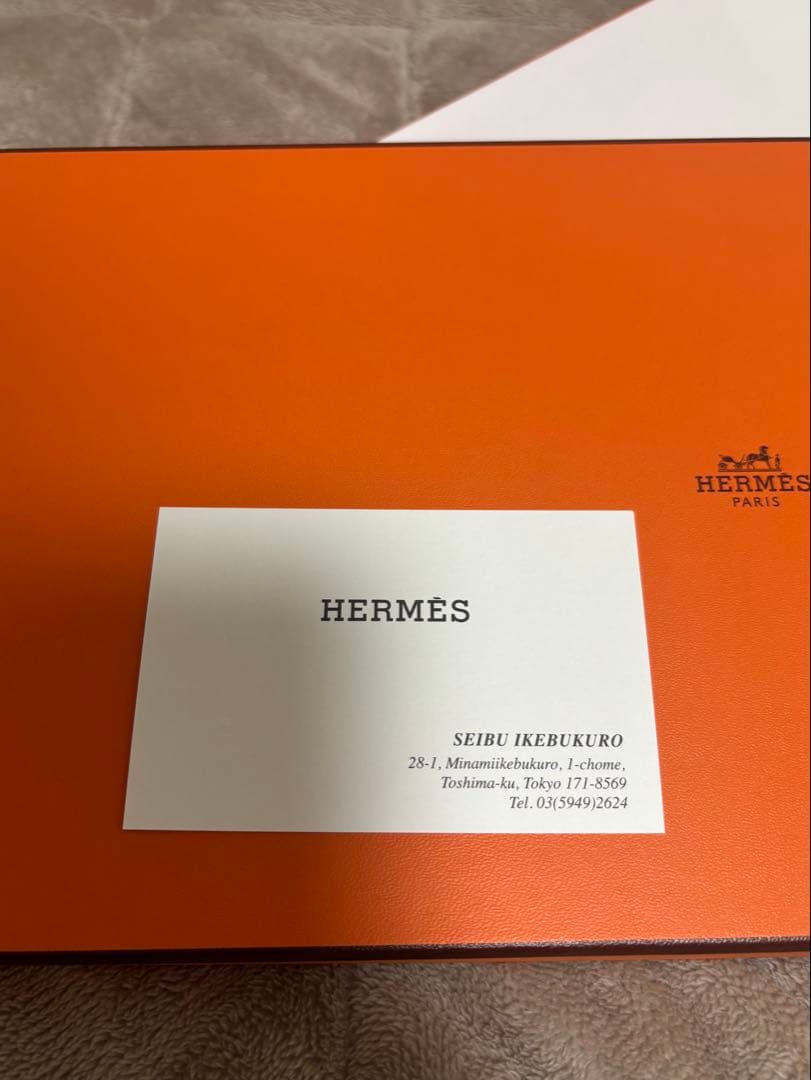 エルメス ストール ニュー・リブリス (ライトグレー)