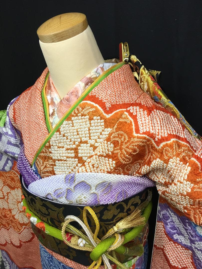 藤娘きぬたや 総絞り 吉祥紋 総絞り 振袖 フルセット