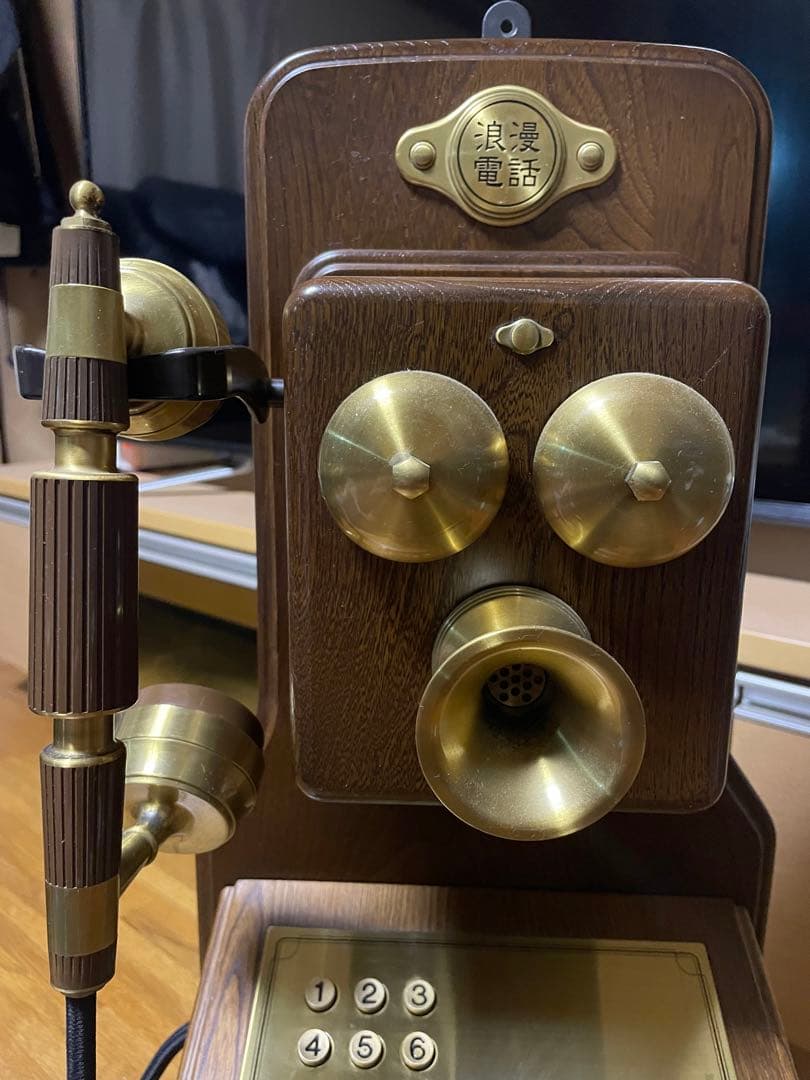 クラシックピンクTEL 昭和レトロ電話機アンティークインテリア小道具
