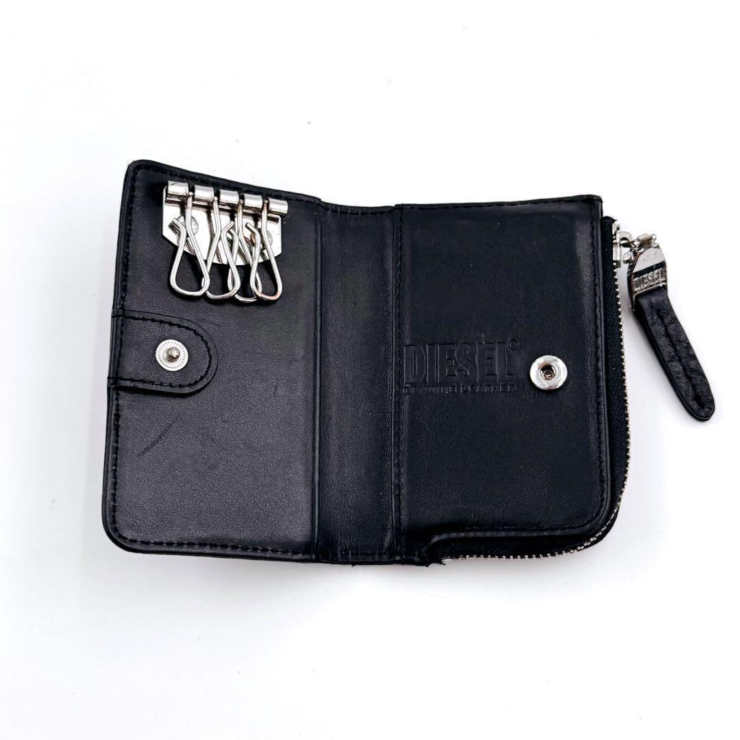 DIESEL ディーゼル　フラグメントケース　キーケース　Dロゴ　ブラック
