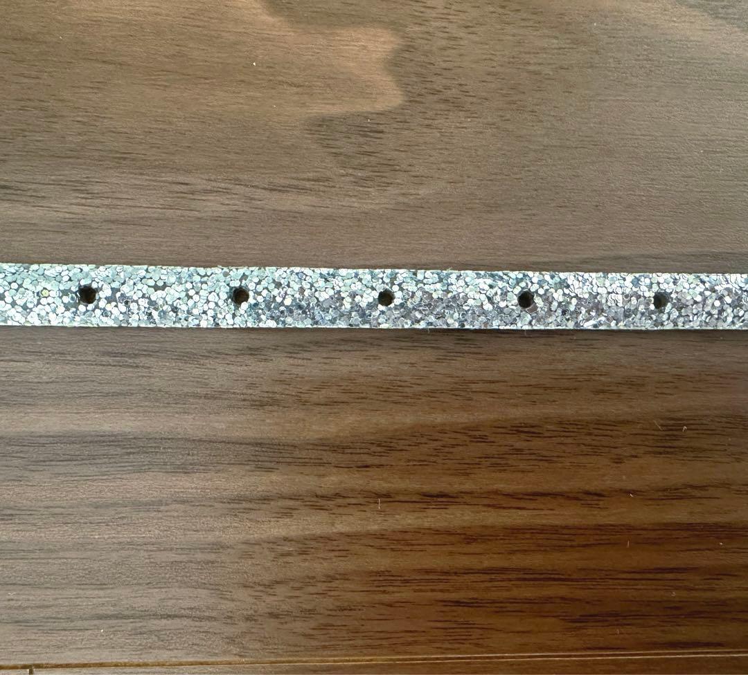 【美品】メゾンボワネ ビジューラメスキニーベルト