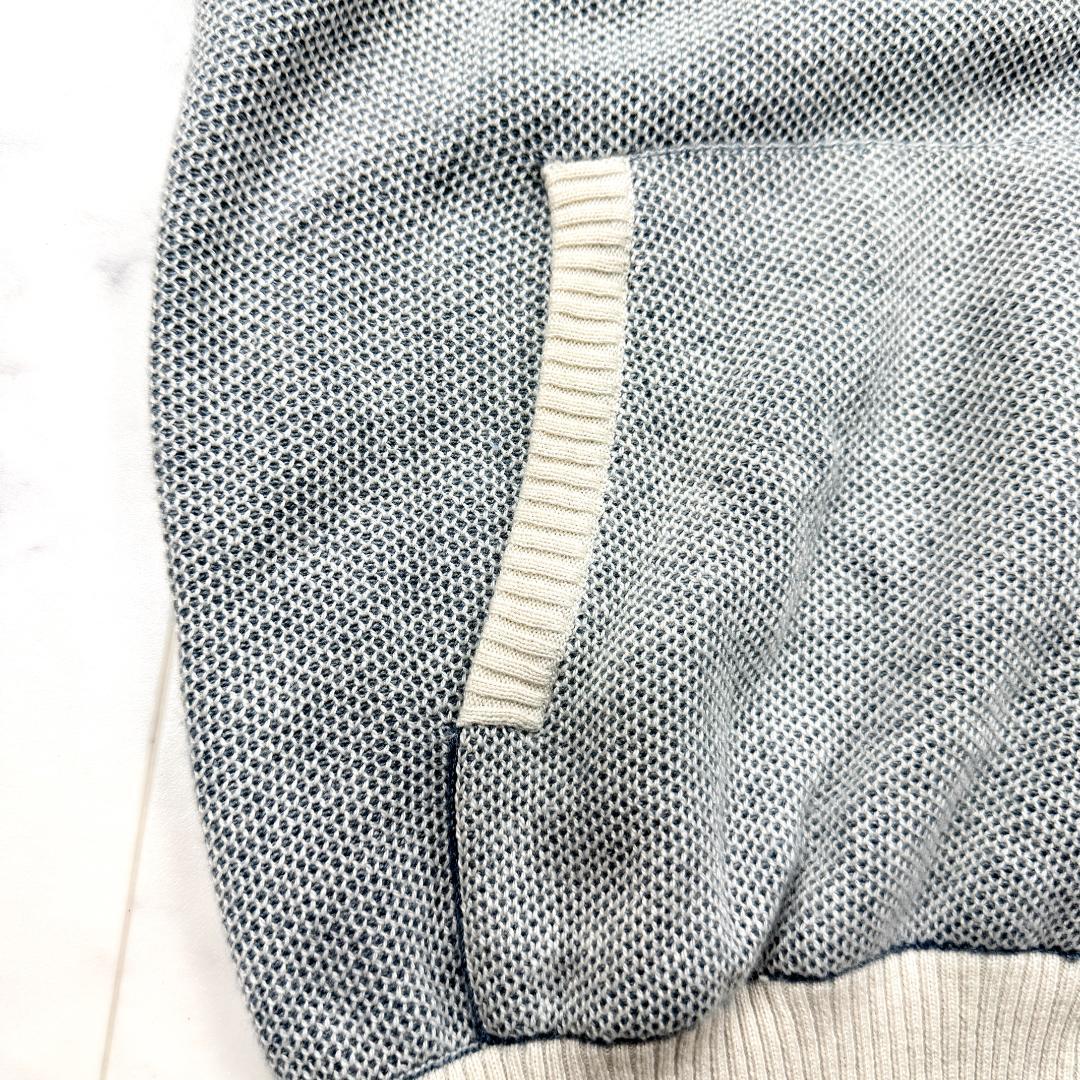 ロロピアーナ ニット カシミア シルク ブルー ドライバーズニット Lサイズ