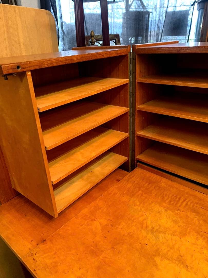 イギリス　ヴィンテージ　ホームオフィス　フォールディングデスク