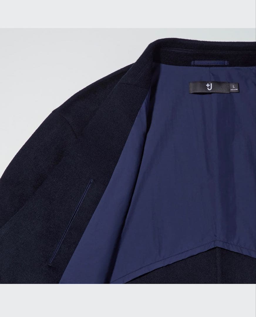 ユニクロ　+j カシミヤブレンドオーバーサイズチェスターコート