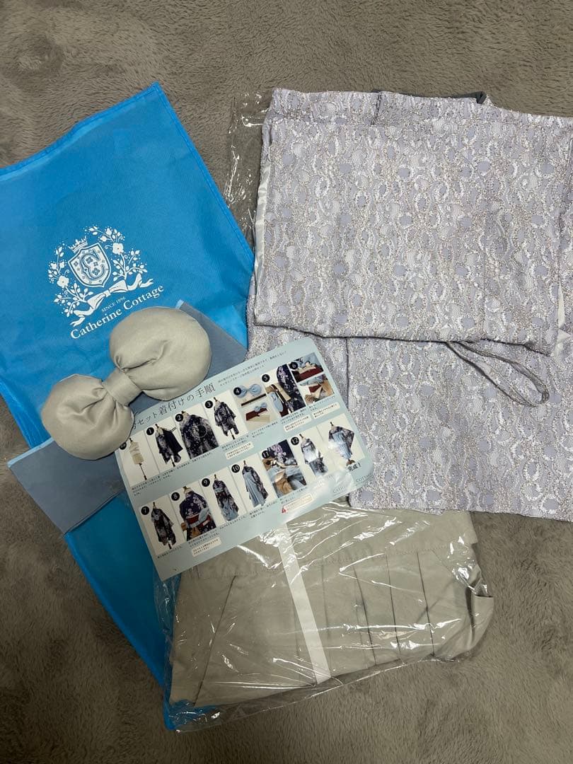 Catherine Cottage 袴 レースセット 120 《刹那》薄いグレー