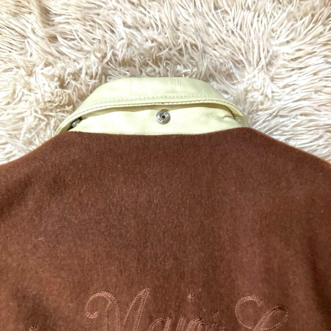 【良品】 VAN JACKET L相当　ウール スタジャン／袖牛革レザー