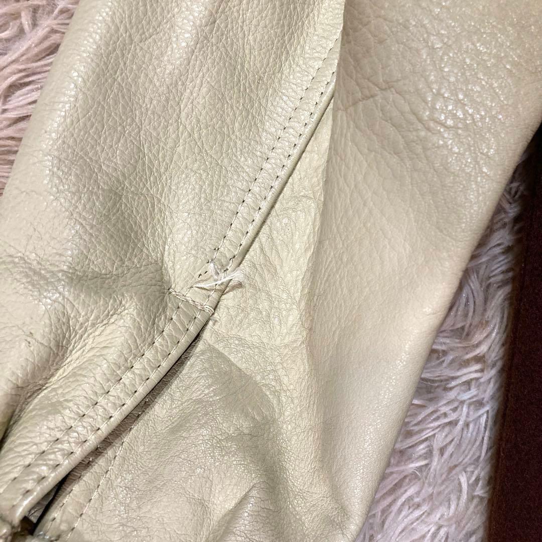 【良品】 VAN JACKET L相当　ウール スタジャン／袖牛革レザー
