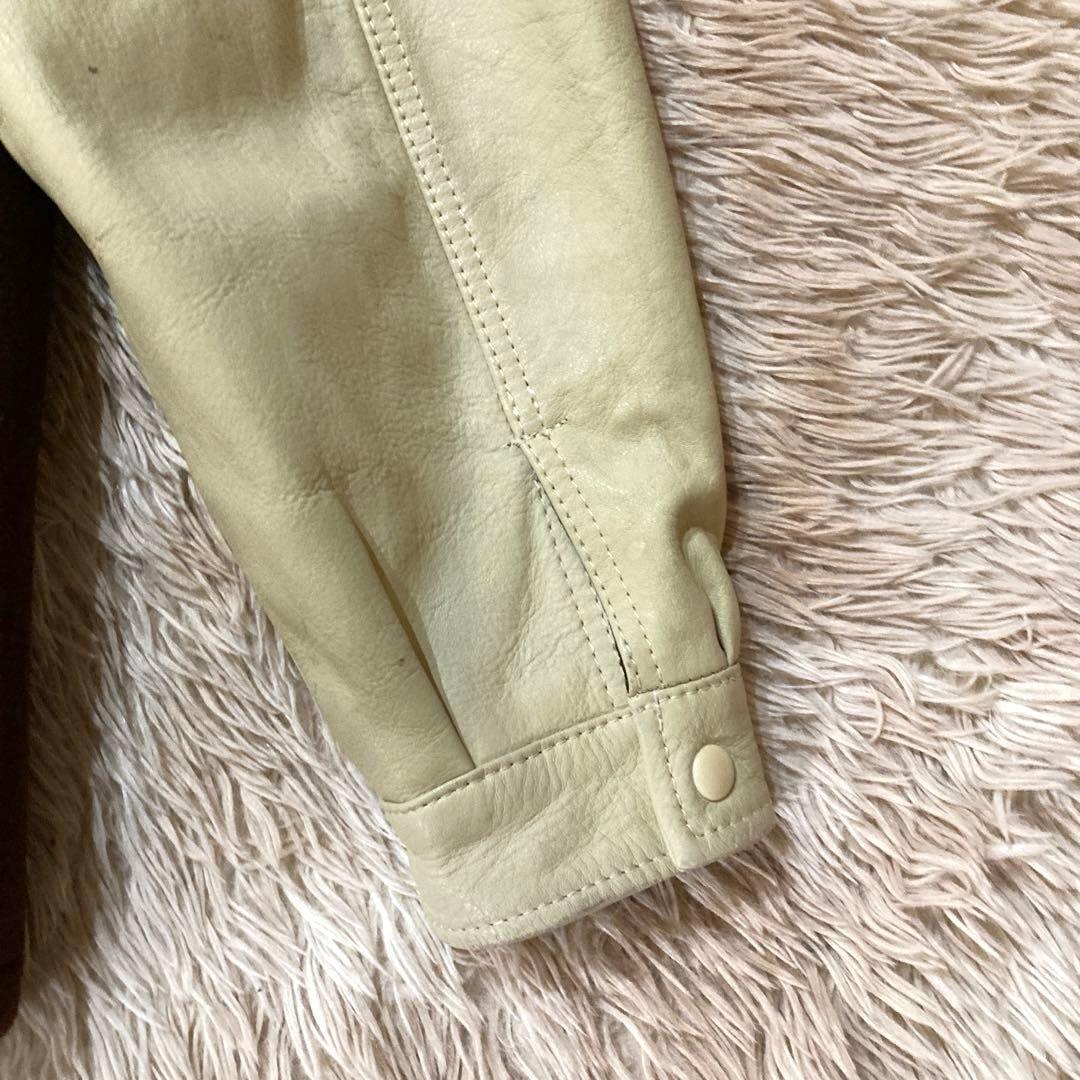 【良品】 VAN JACKET L相当　ウール スタジャン／袖牛革レザー
