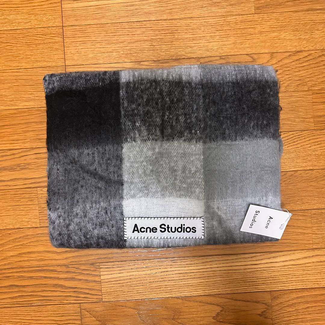 ACNE STUDIOS 新品未使用 モヘアチェック柄スカーフ　マフラー