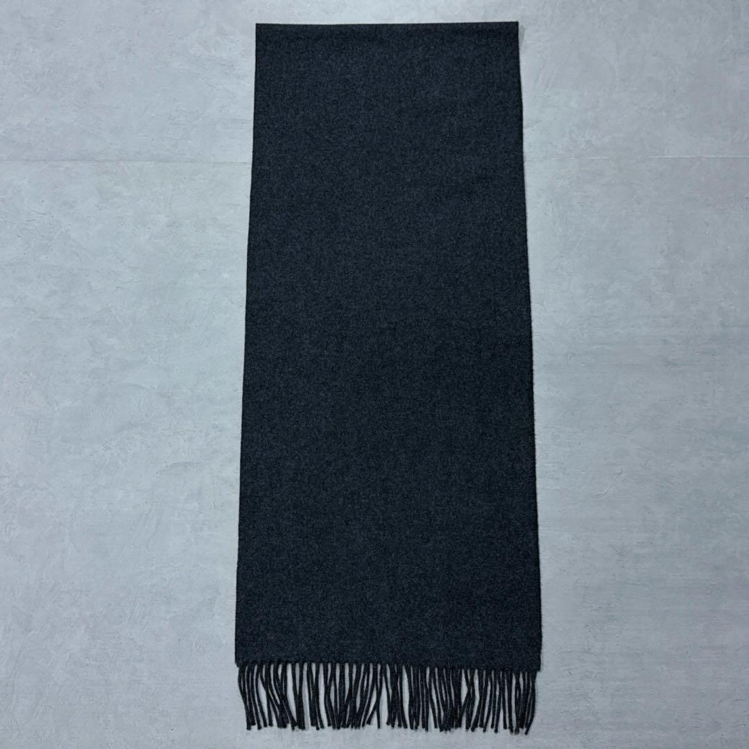 新品 ジョンストンズ UA別注 カシミヤマフラー ストール ミディアムグレー