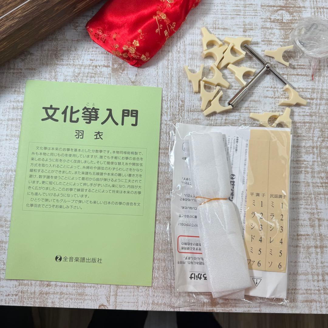 ゼンオン 文化琴 羽衣 ケース付き　美品　付属品多数　Zenon