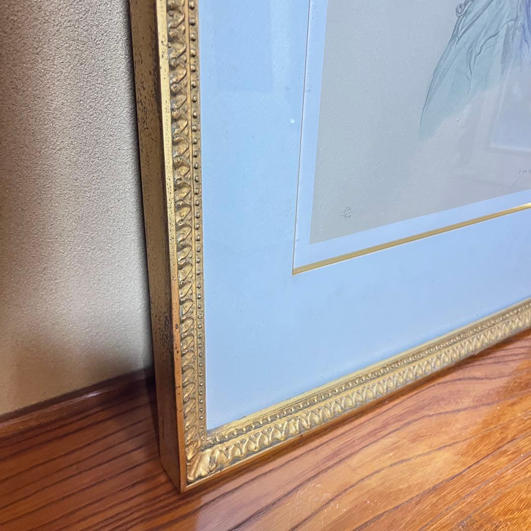 希少 藤井勉 リトグラフ 「望」 シリアルナンバー 32/70 - mailspeed