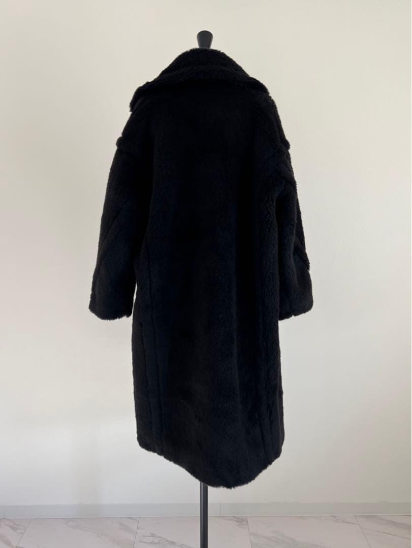 新品未使用 ベアロングコート テディコート ブラック