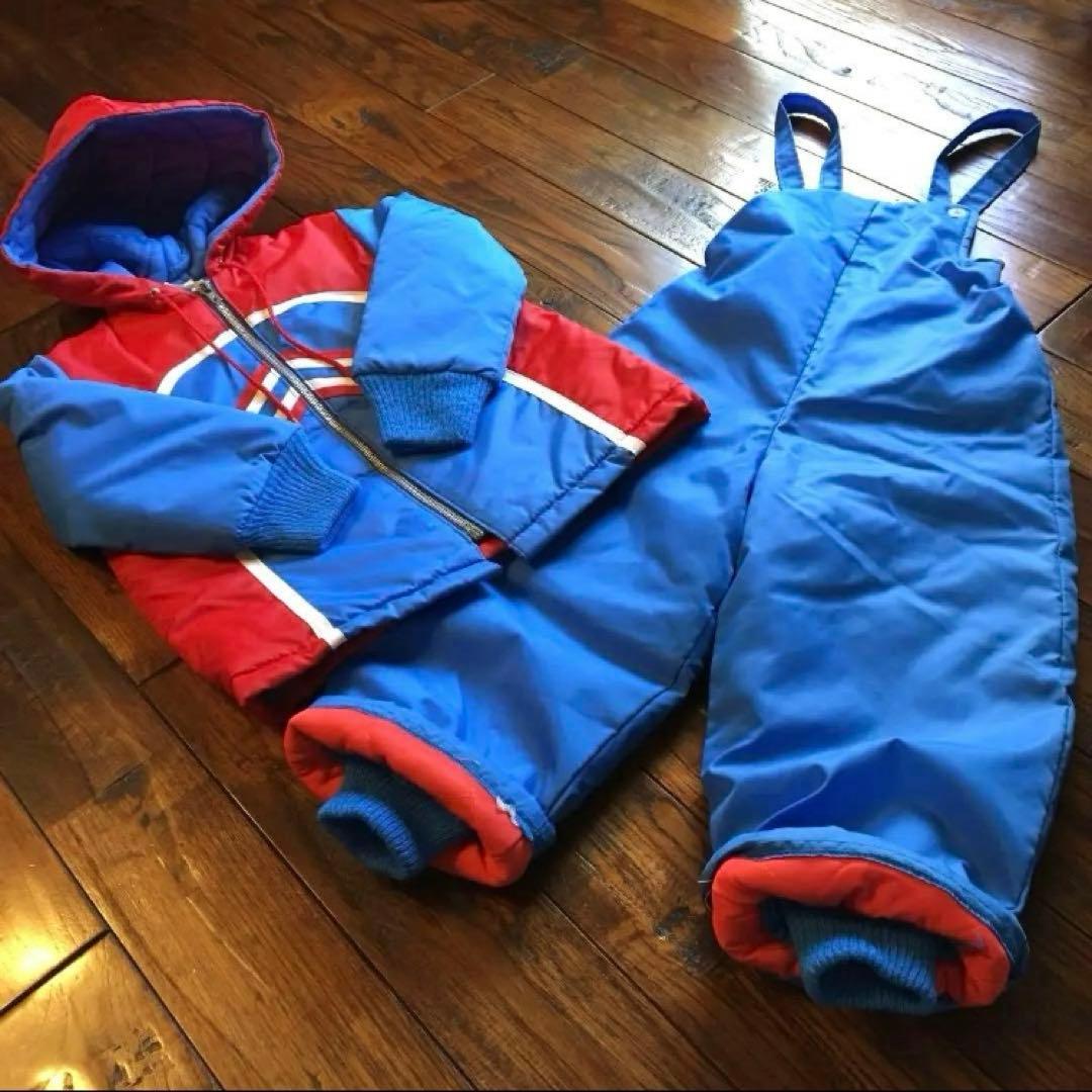 希少！70s USA製 キッズ 子ども スキーウェア スノーウェア 上下セット