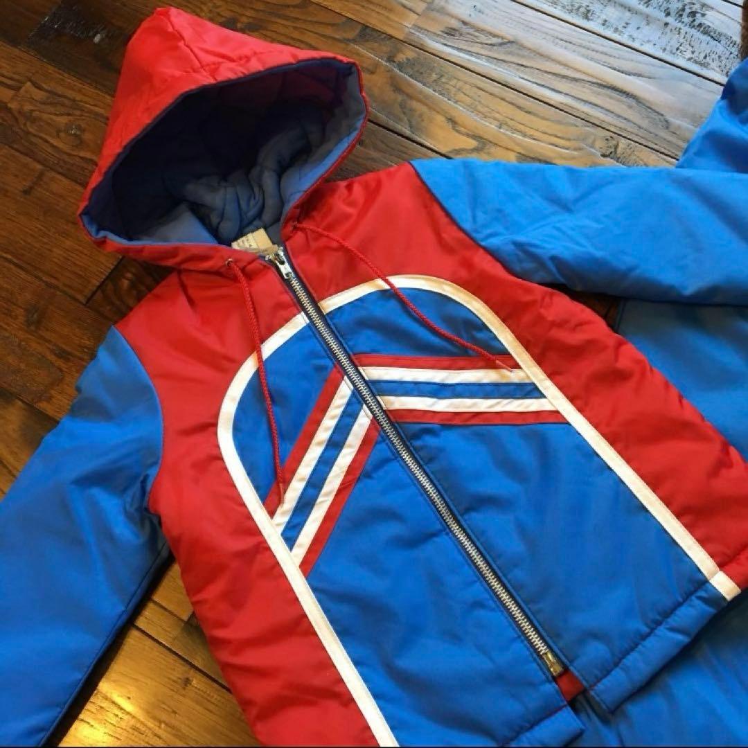 希少！70s USA製 キッズ 子ども スキーウェア スノーウェア 上下セット