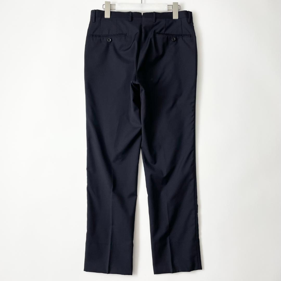 INCOTEX 46 (jb) スリムフィット スラックス パンツ ネイビー 紺