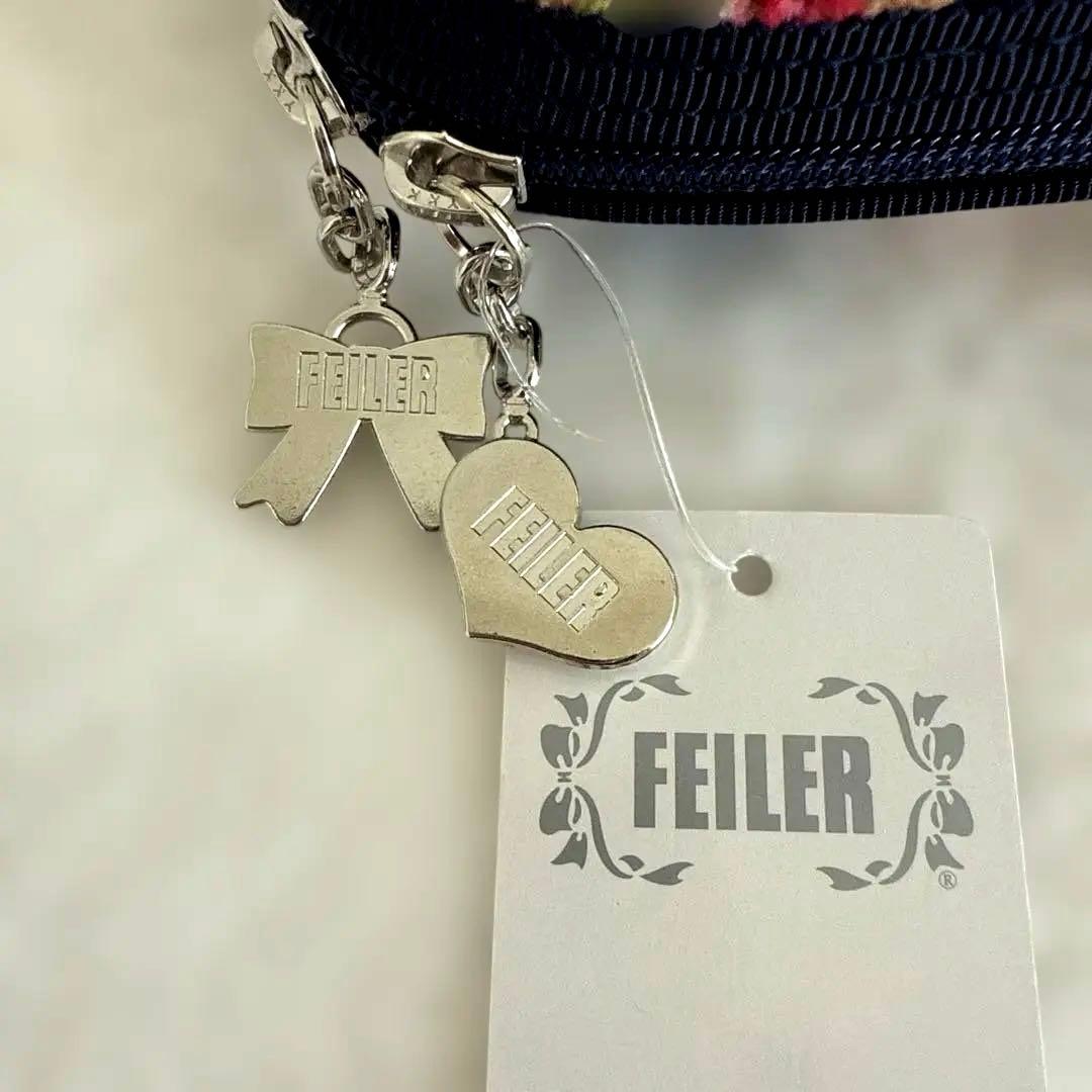 新品・未使用】フェイラー ハッピーモーメント ネイビー 便利 ポーチ