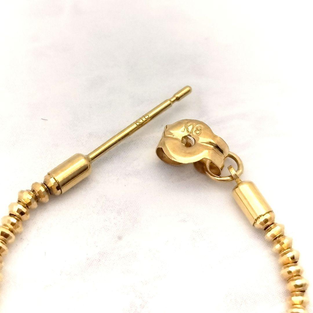 タイムセール♡K18 フー ピアス ワッカ 落ちないキャッチゴー