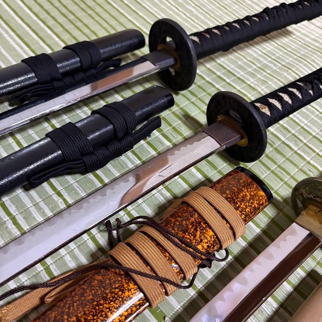 模造刀　模擬刀　武士　侍　伝統工芸　剣　ソード　太刀　小太刀　鞘　鍔　5本セット