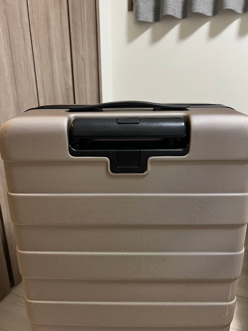 MUJI 無印良品　ハードキャリーケース（７５Ｌ） ベージュ　鍵付き