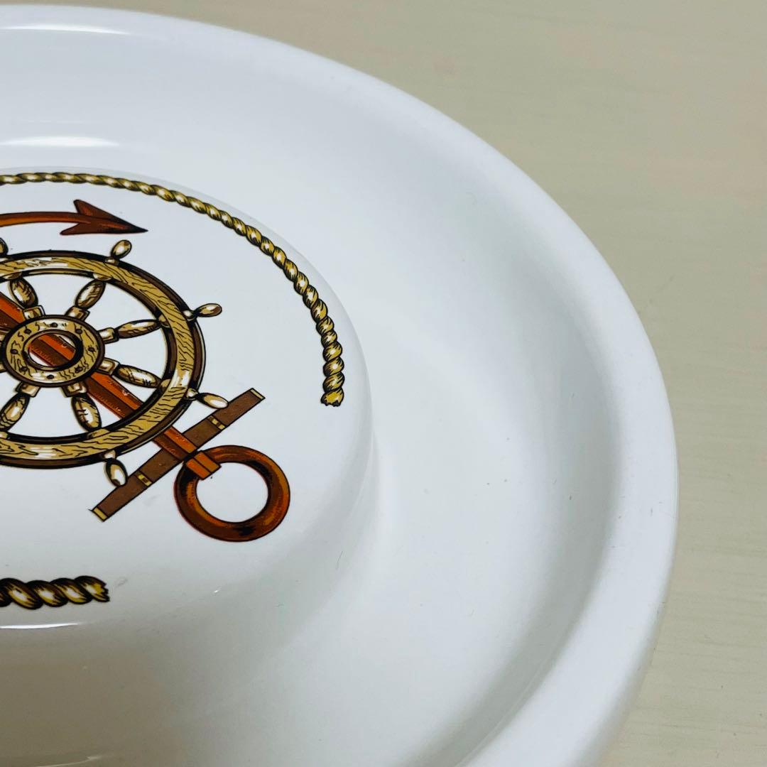 GUCCI オールドグッチ 灰皿 アッシュトレイ イカリ フラッグ 直径18cm