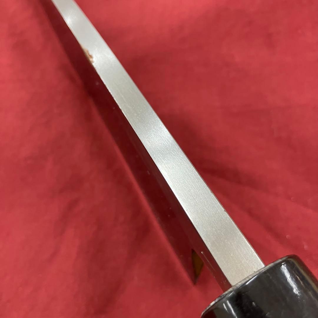 新品未使用品　安木白鋼水牛柄180mm出刃包丁 在庫処分品