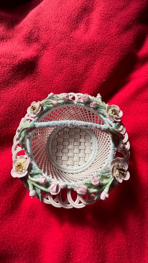 ☆新品☆陶器　飾り物　アイリッシュ・ドレスデン風