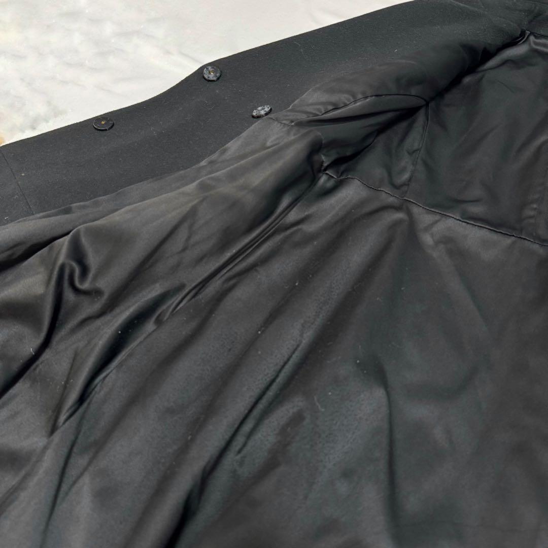 【JENNE】エレガントカラー　フレアコート　ブラック　黒　L