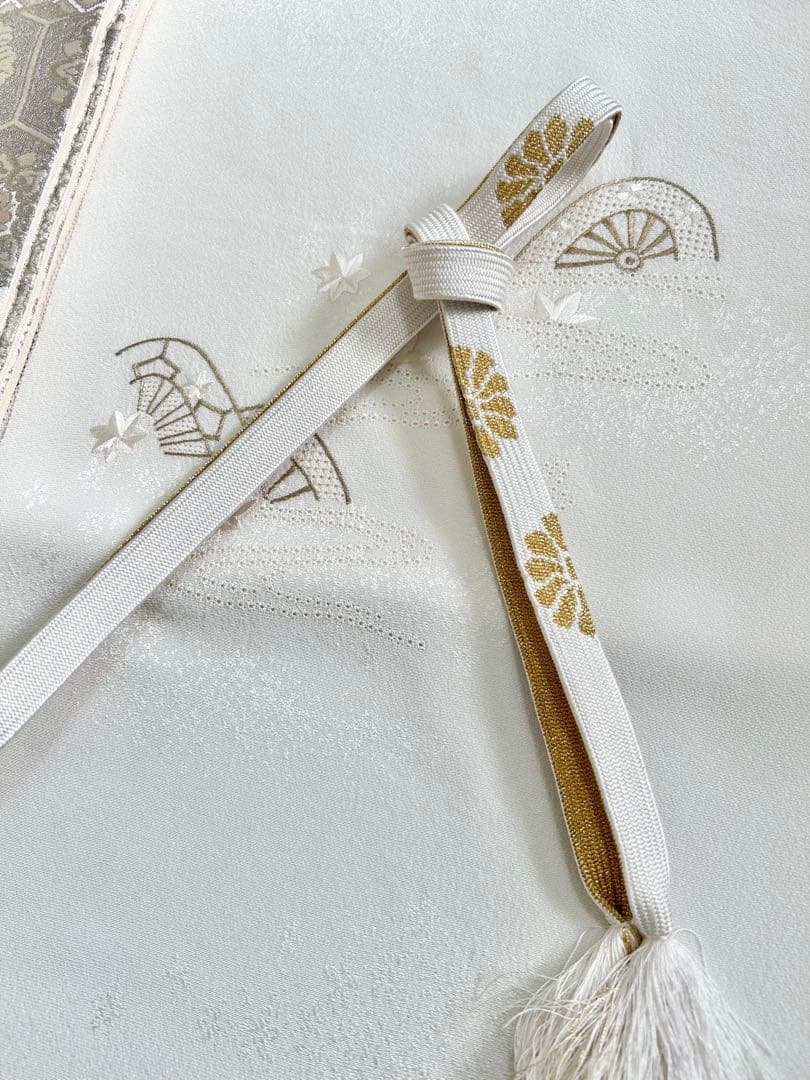 美品　一部しつけ糸付き　正絹訪問着　フルセット4点　入学式　七五三　お宮参り