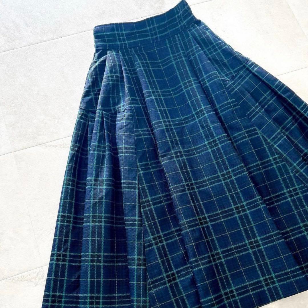 ジェンヌ　タータン チェック スカート近年モデル洗えるjenneフレア