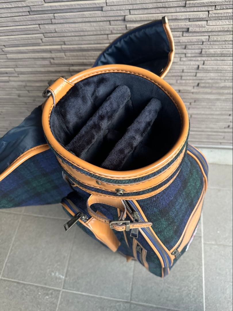 ハリスツイード＆ポールスチュアート キャディーバッグ ゴルフバッグの