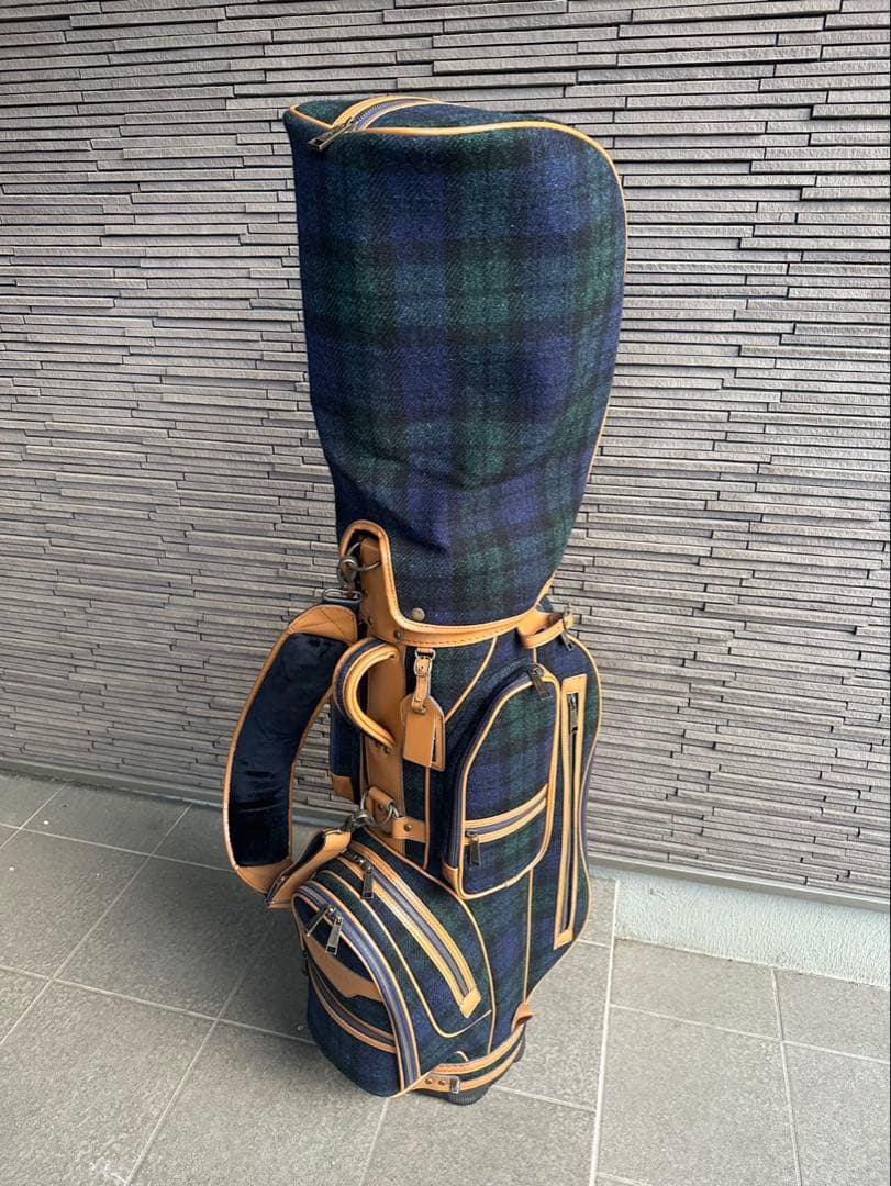 ハリスツイード＆ポールスチュアート キャディーバッグ ゴルフバッグの