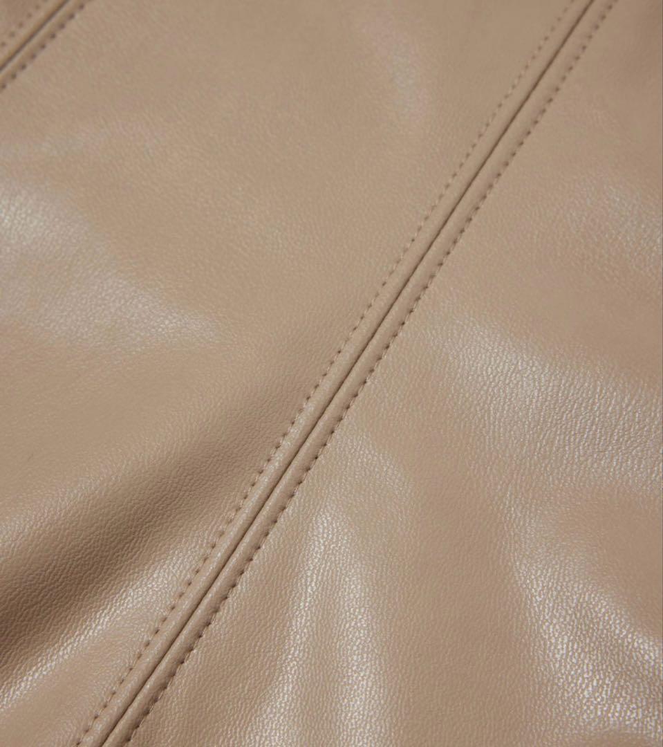 値下げ 新品タグ付き ジュンアンドロペ レザーフレアースカート L ゴルフ