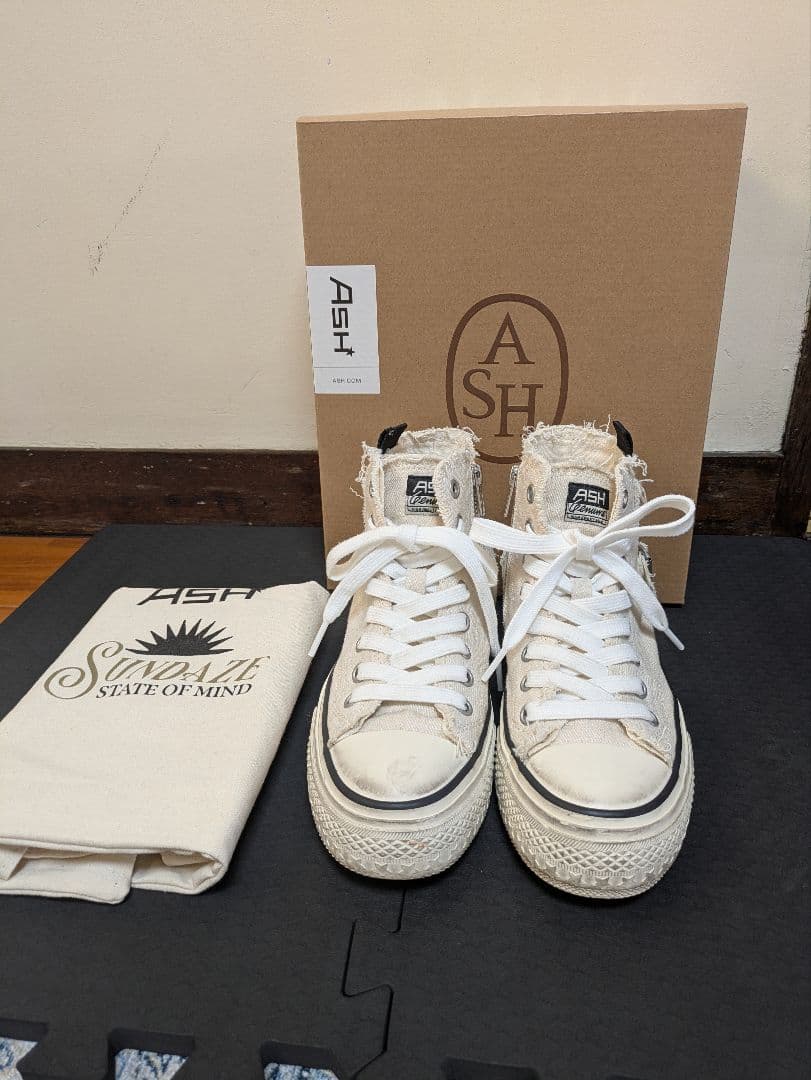 週末限定お値引き✨ASH 厚底デニムハイカットスニーカー 正規品　　23cm
