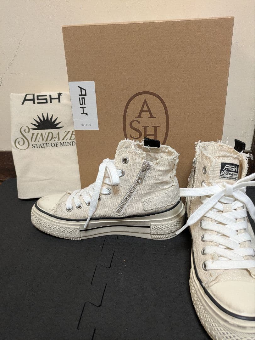 週末限定お値引き✨ASH 厚底デニムハイカットスニーカー 正規品　　23cm