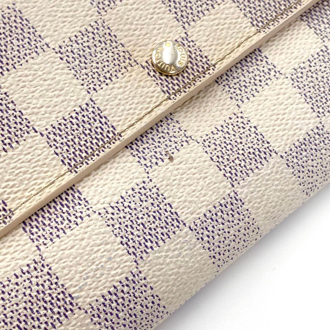 ルイヴィトン ポルトフォイユサラ ダミエアズール 長財布 N61735