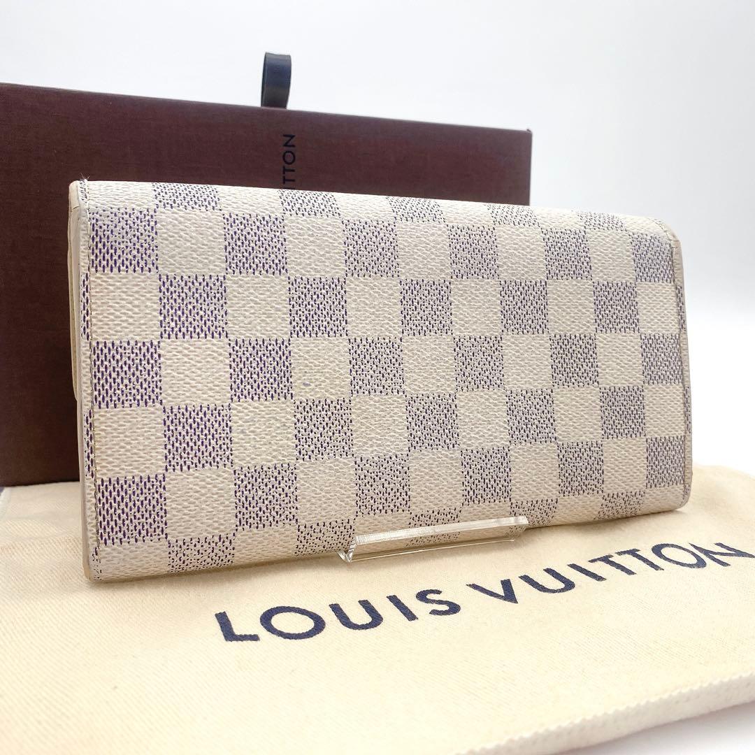 ルイヴィトン ポルトフォイユサラ ダミエアズール 長財布 N61735