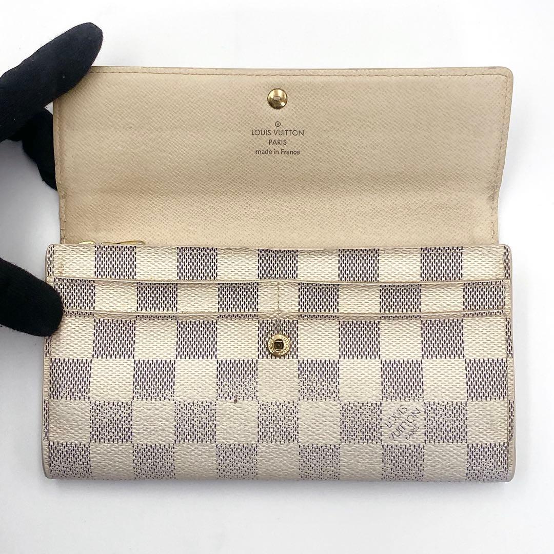 ルイヴィトン ポルトフォイユサラ ダミエアズール 長財布 N61735