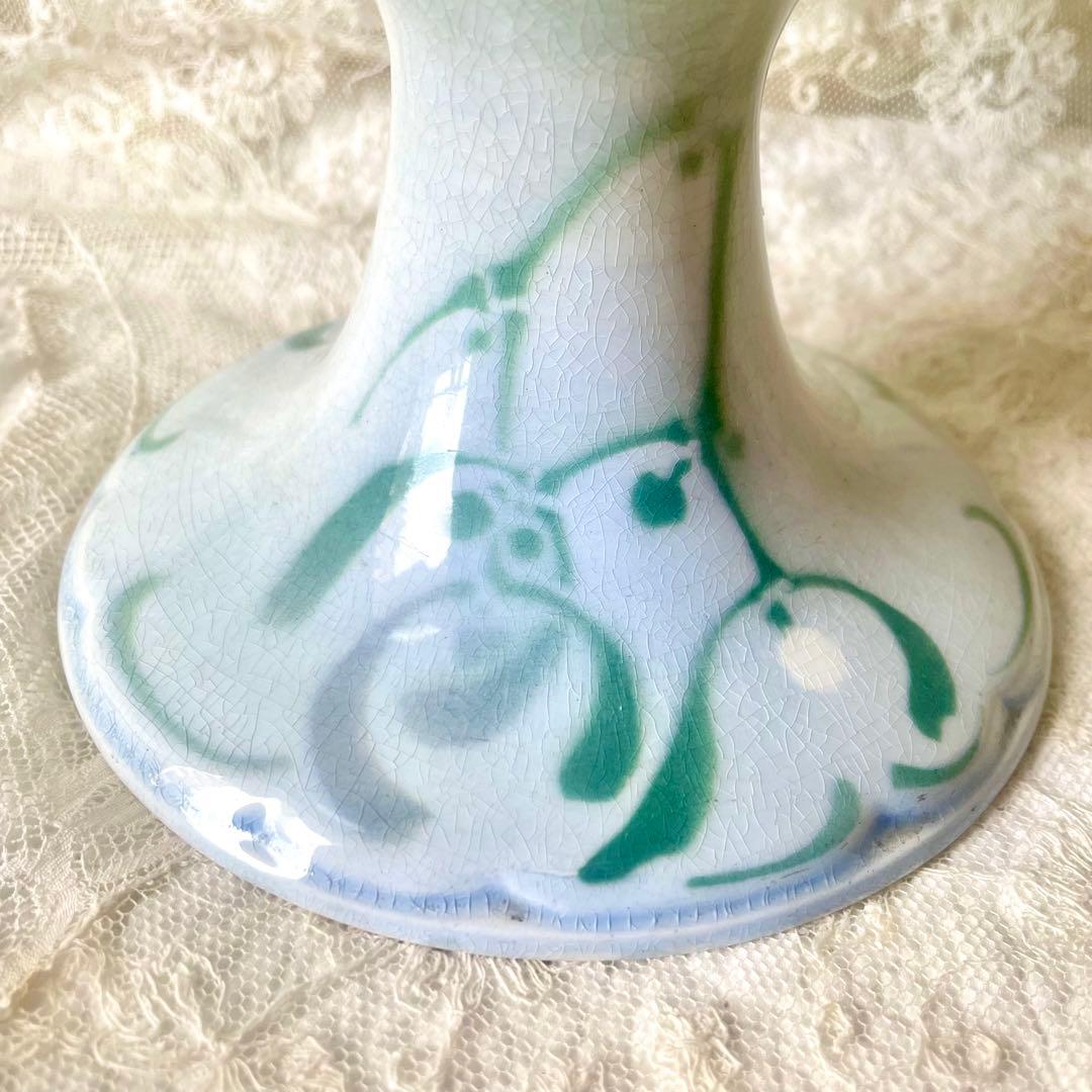 【レア希少】ヤドリギ柄コンポティエ　リュネヴィル　フランスアンティークコンポート