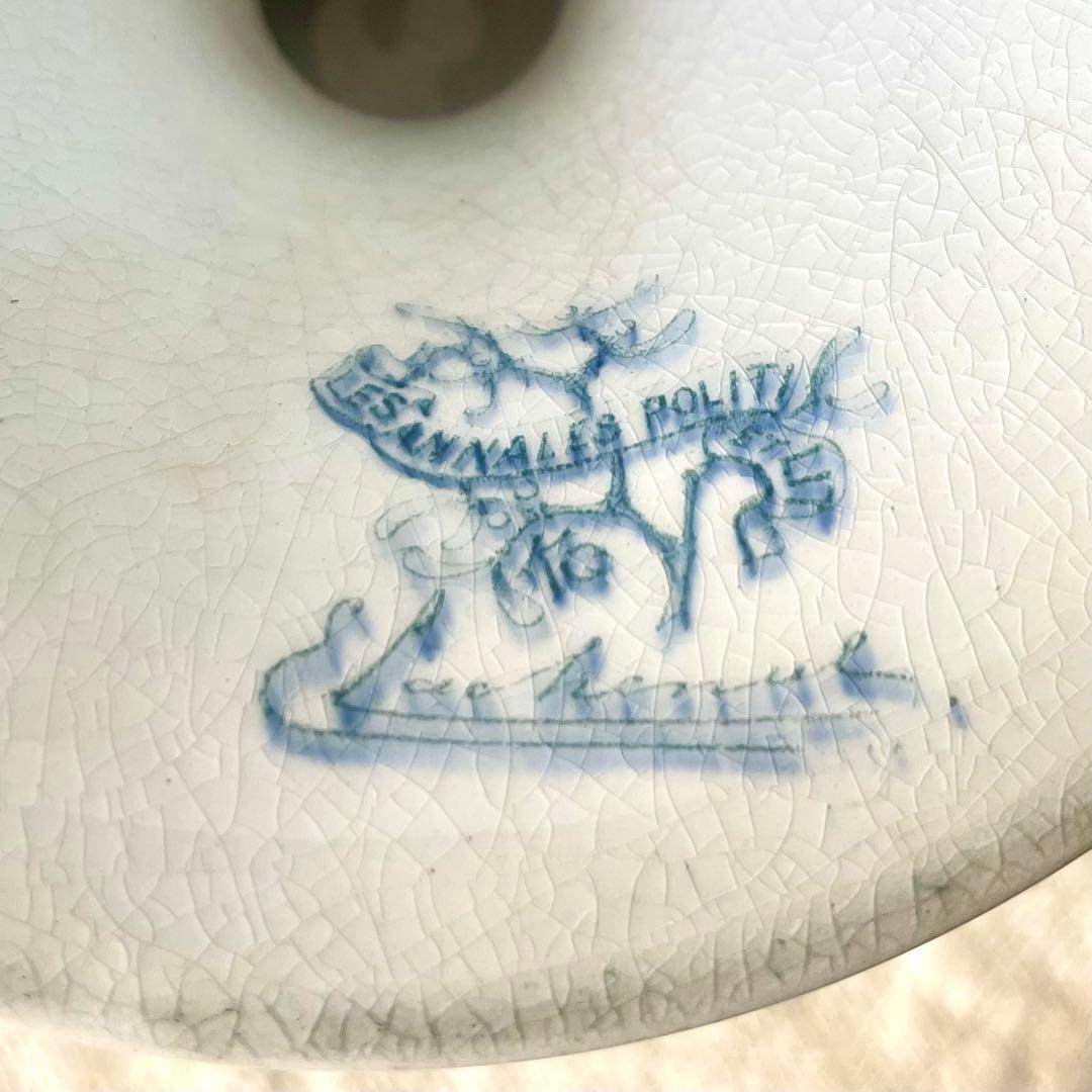 【レア希少】ヤドリギ柄コンポティエ　リュネヴィル　フランスアンティークコンポート