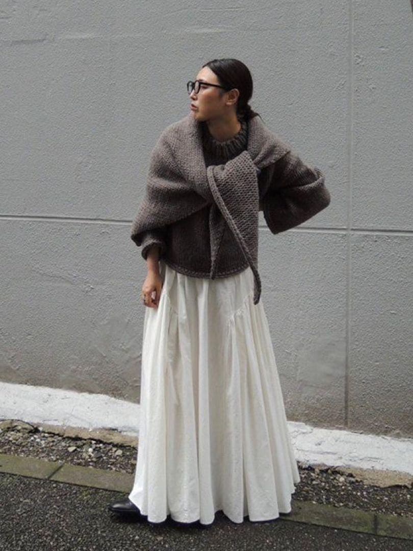 ETRE TOKYO（エトレトウキョウ） サイドギャザーボリュームスカート