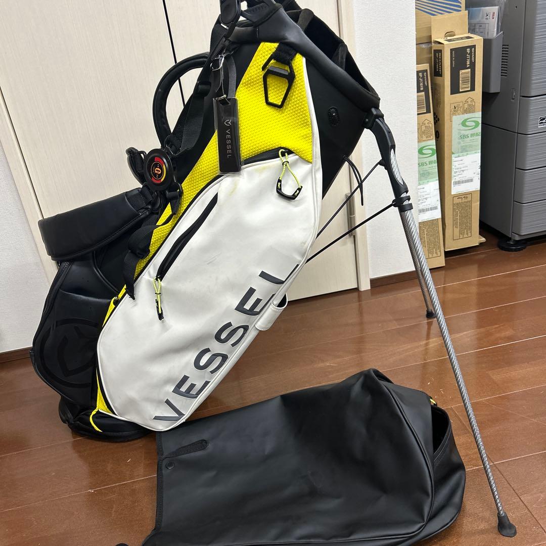 Vessel キャディバッグ ホワイト/イエロー太*郎様 Vessel キャディ